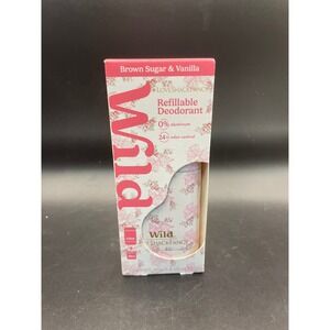 Wild x LoveShackFancy Refillable Deodorant Brown Sugar & Vanilla Starter Set NEW